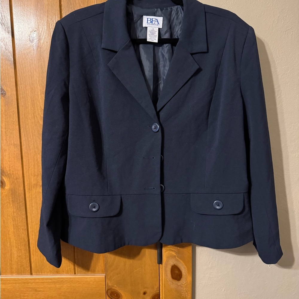 Vintage BFA Women's Elegant Navy Blazer